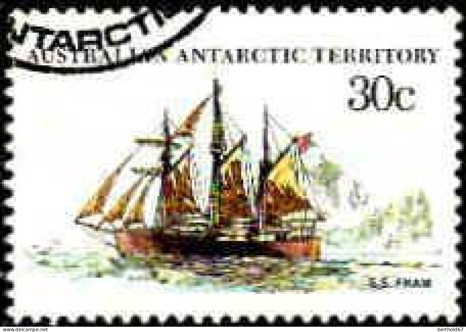 Antarctique Aust Poste Obl Yv: 43 Mi:46 Fram (Beau Cachet Rond) - Used Stamps