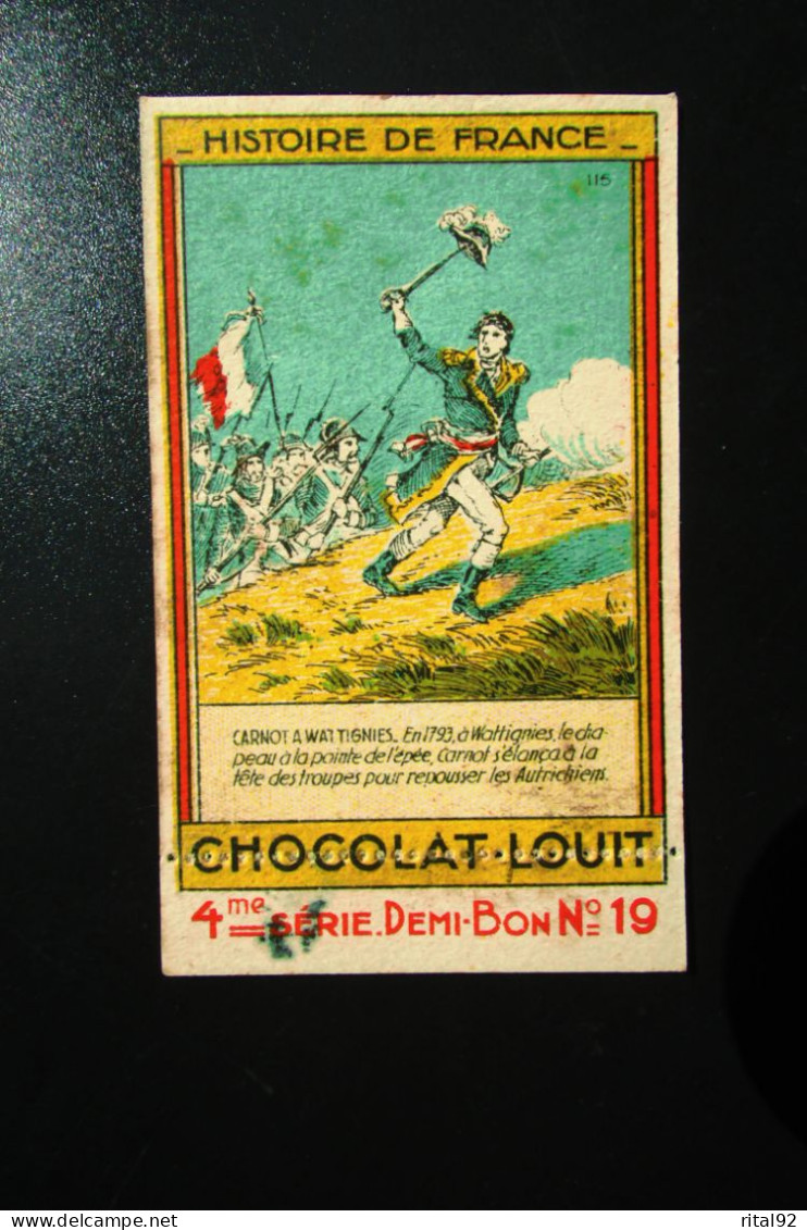 Chromo "Chocolat LOUIT" - Série "Histoire De FRANCE" - Louit