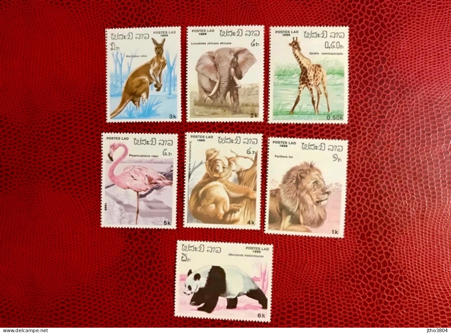 LAOS 1986  Complete 7v Neuf MNH ** YT Mamíferos Mammals Säugetiere Mammiferi Mammifère - Andere & Zonder Classificatie