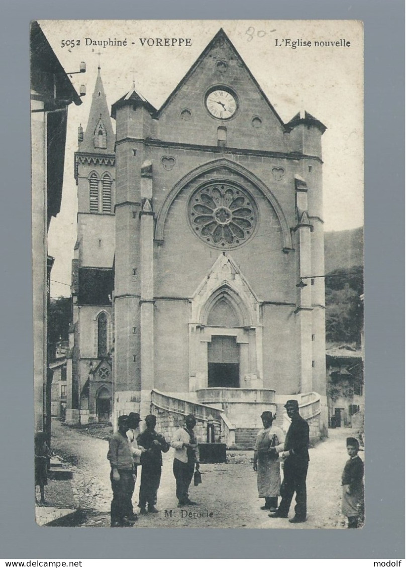 CPA - 38 - Voreppe - L'Eglise Nouvelle - Animée - Circulée - Voreppe