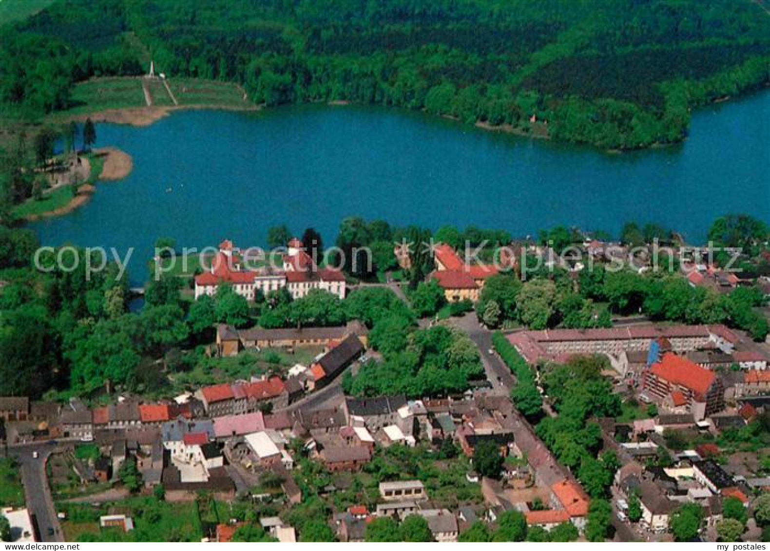 72846010 Rheinsberg Fliegeraufnahme Mit Schloss Rheinsberg - Zechlinerhütte