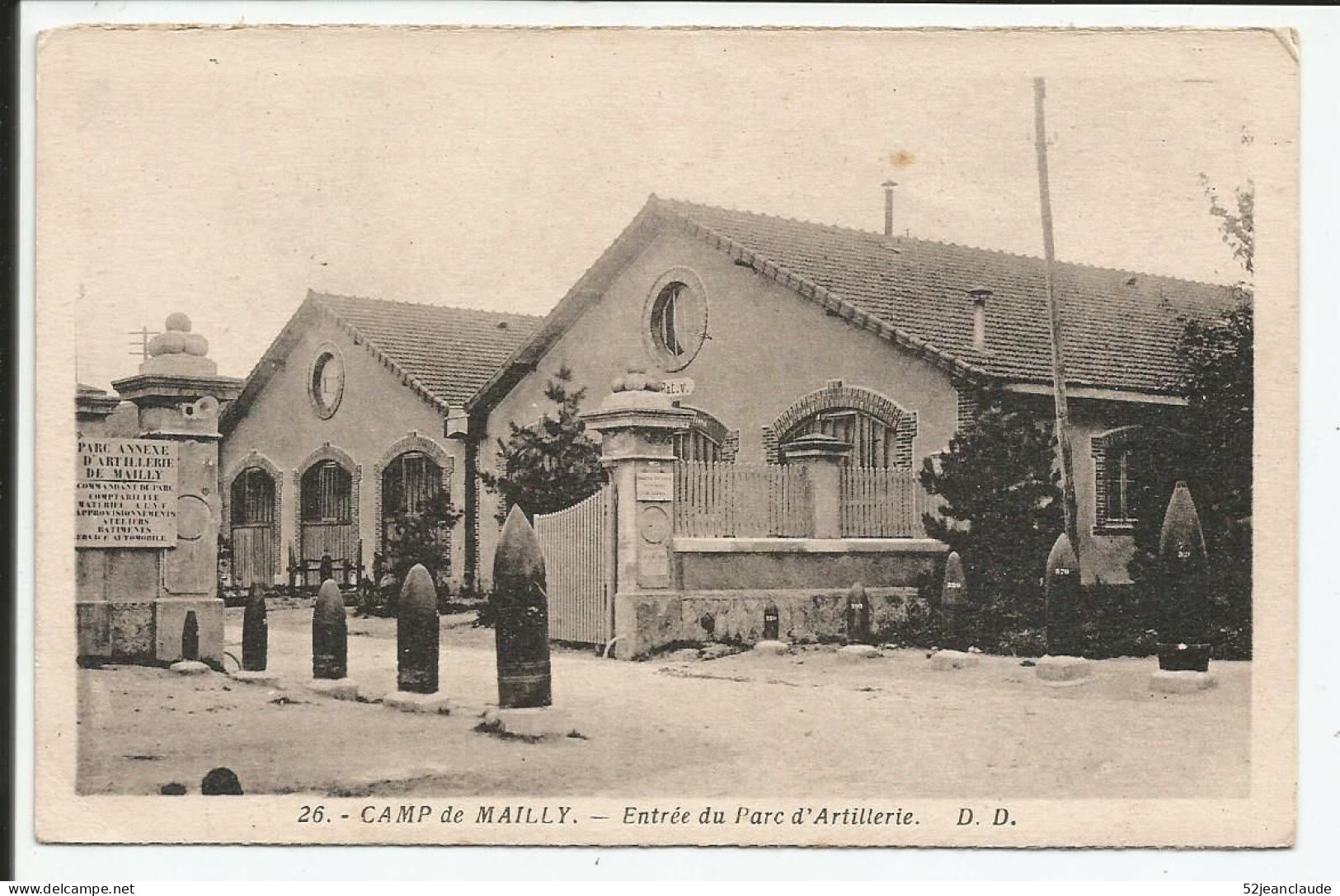 Camp De Mailly Entrée Du Parc D'Artillerie    1930    N°  26 - Mailly-le-Camp