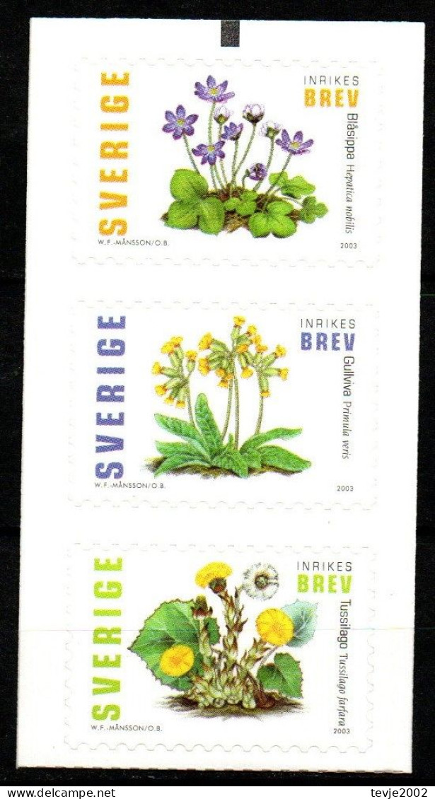 Schweden Sverige 2003 - Mi.Nr. 2350 - 2352 - Postfrisch MNH - Blumen Flowers - Altri & Non Classificati