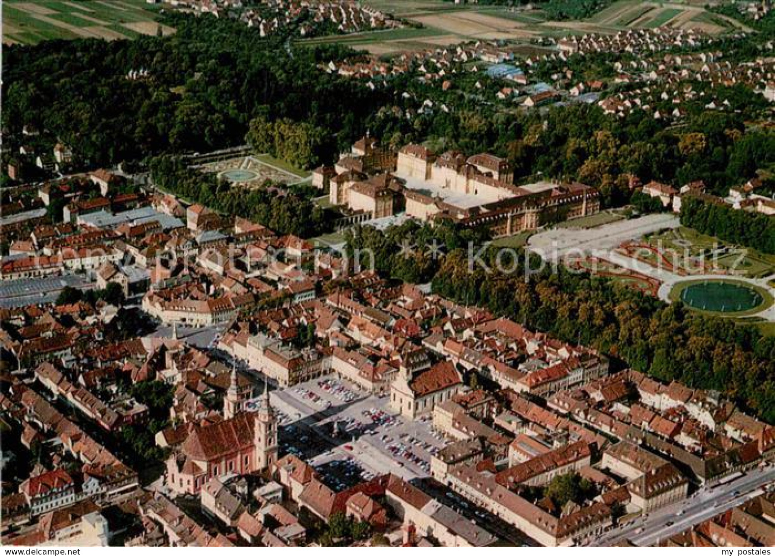 72845450 Ludwigsburg Wuerttemberg Fliegeraufnahme Schloss Gartenschau  Ludwigsbu - Ludwigsburg