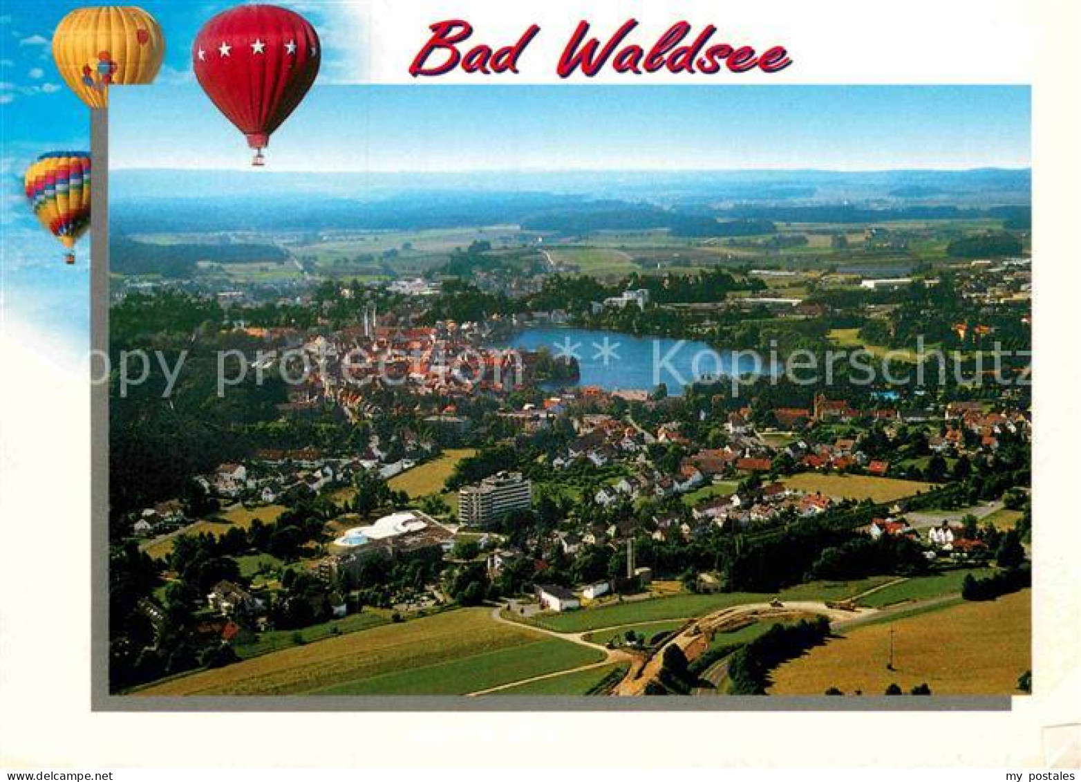 72845432 Bad Waldsee Fliegeraufnahme Bad Waldsee - Bad Waldsee