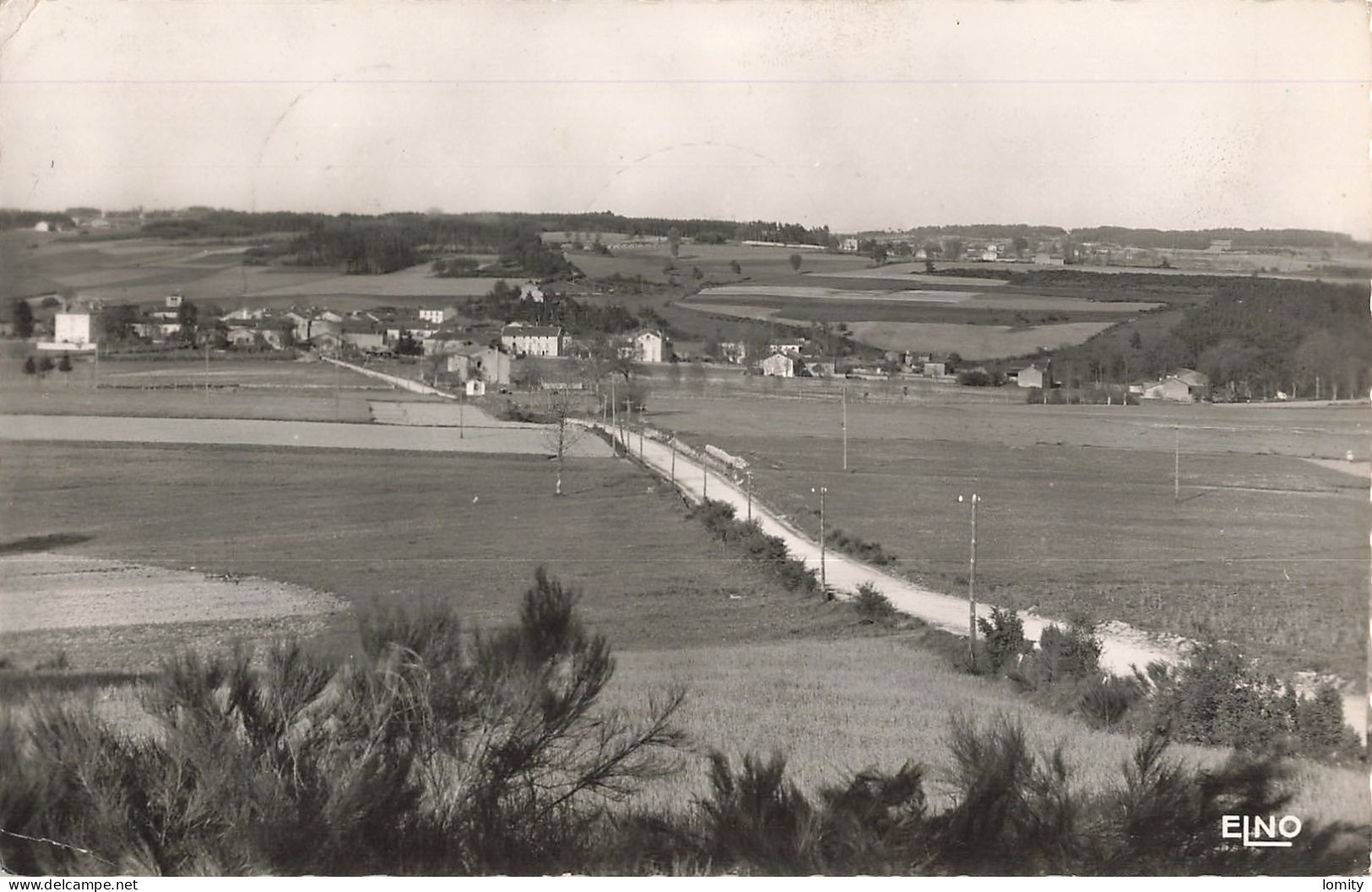 43 Chomelix Vue Panoramique Prise Du Bancillon CPSM PF Cachet Tireté Chomelix 1955 - Sonstige & Ohne Zuordnung