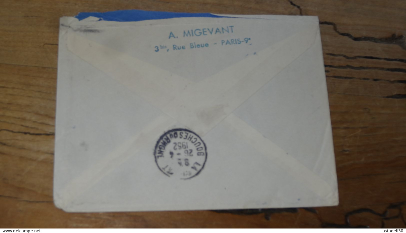 Enveloppe Recommandée PARIS Pour LA CIOTAT - 1952  ............BOITE1.......... 480 - 1921-1960: Période Moderne