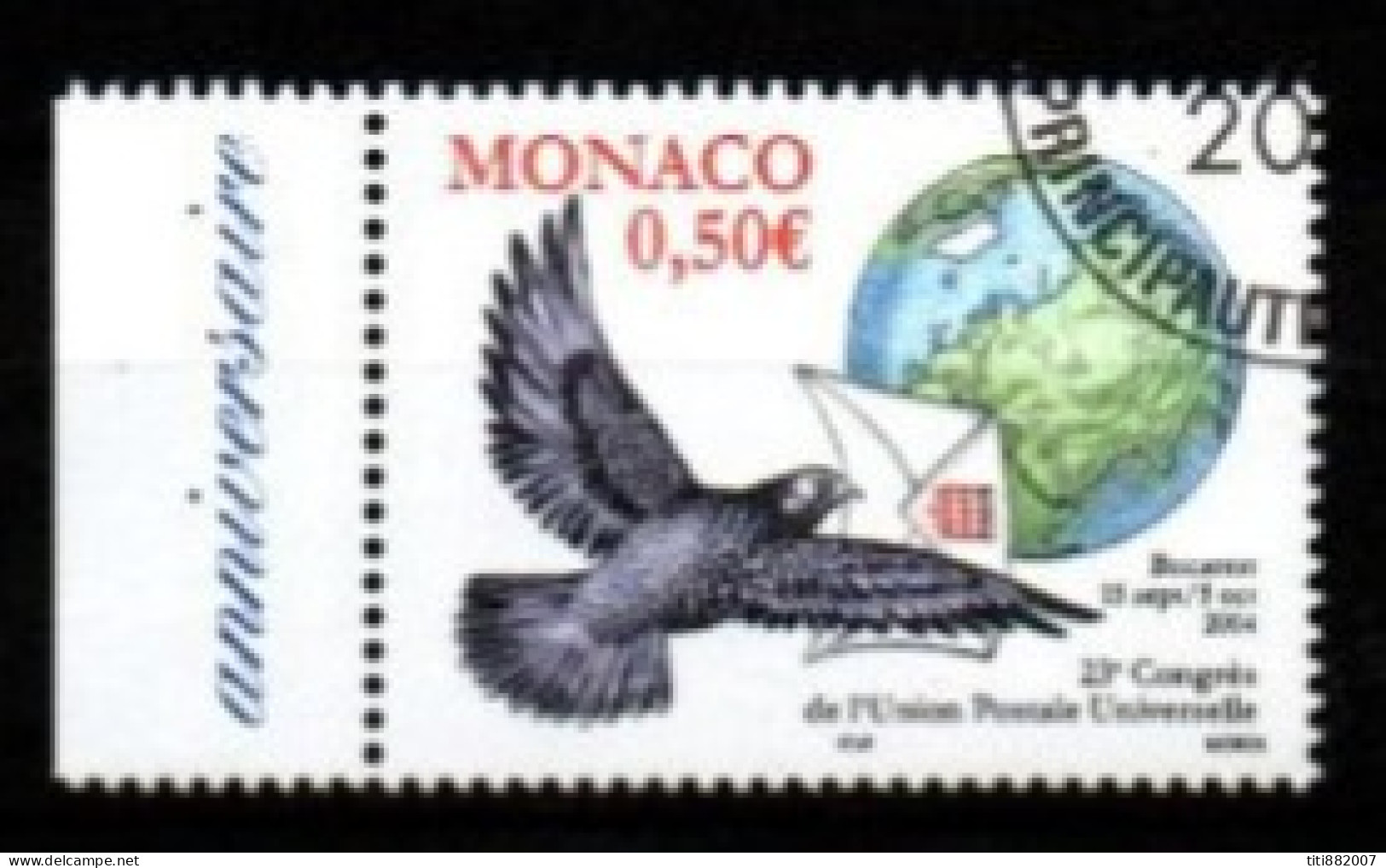 MONACO   -   2004 .   Y&T N° 2449 Oblitéré.   Pigeon  /  U.P.U. - Used Stamps