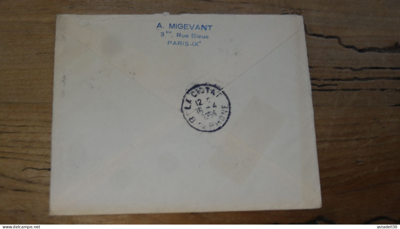 Enveloppe Recommandée PARIS Pour LA CIOTAT - 1954  ............BOITE1.......... 483 - 1921-1960: Période Moderne