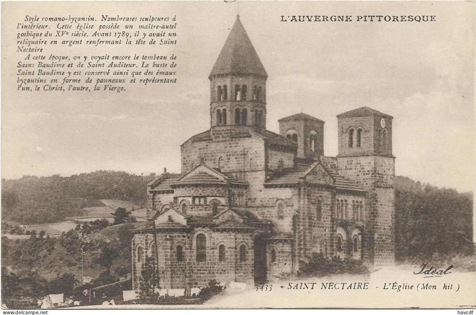 CPA - édit. Idéal - 3433 - SAINT-NECTAIRE - L'Eglise - Saint Nectaire