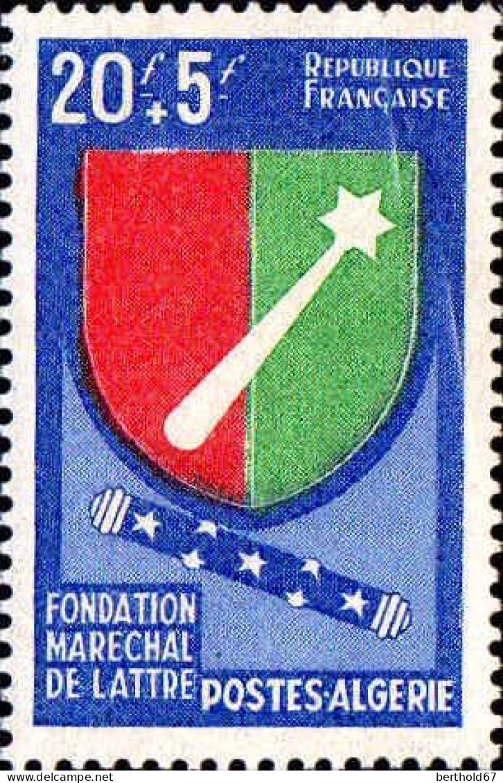 Algérie Poste N** Yv:352 Mi:377 Fondation Maréchal De Lattre - Unused Stamps