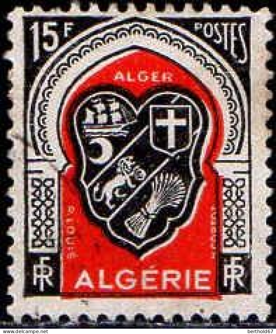 Algérie Poste Obl Yv:271 Mi:276 Alger Armoiries (cachet Rond) - Used Stamps