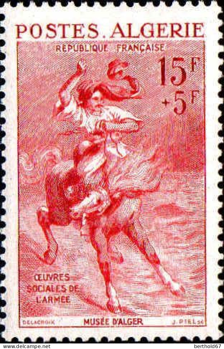 Algérie Poste N** Yv:346 Mi:369 Eugène Delacroix Cavalier - Unused Stamps