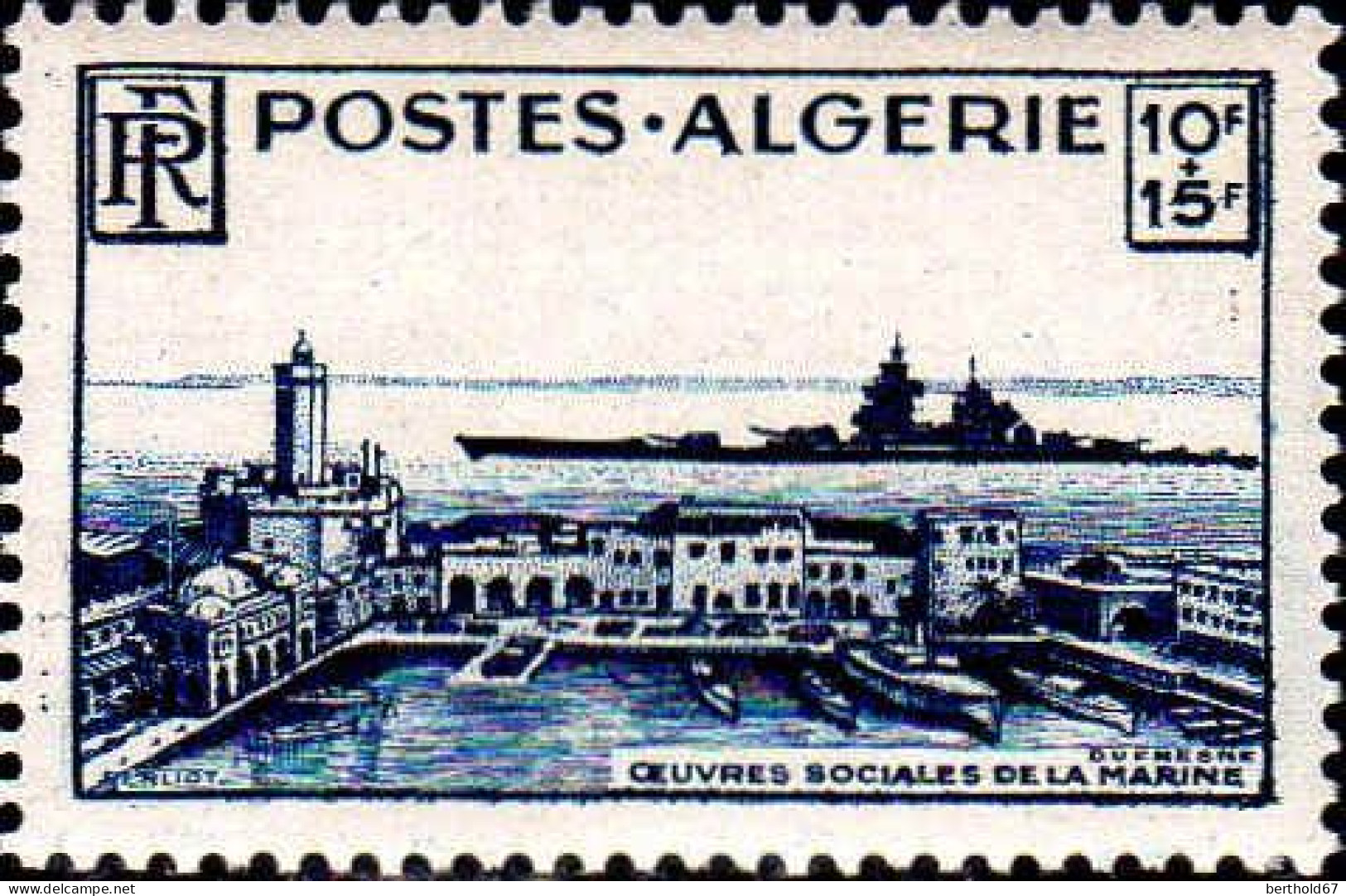 Algérie Poste N** Yv:273 Mi:280 Oeuvres Sociales De La Marine - Ungebraucht