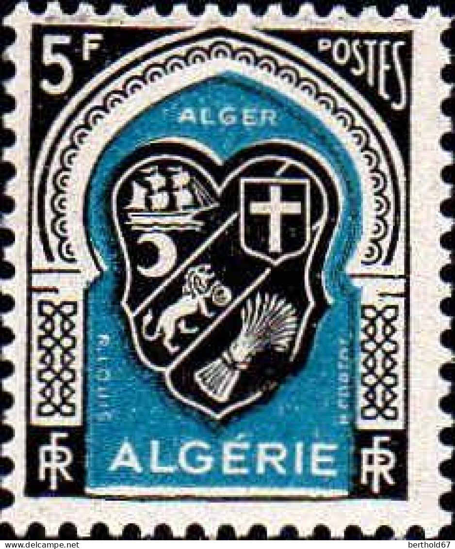 Algérie Poste N** Yv:268 Mi:272 Alger Armoiries - Unused Stamps