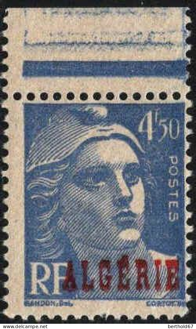 Algérie Poste N** Yv:239 Mi:237 Marianne De Gandon Bord De Feuille (Dent(s) 1 Peu Courte) - Unused Stamps