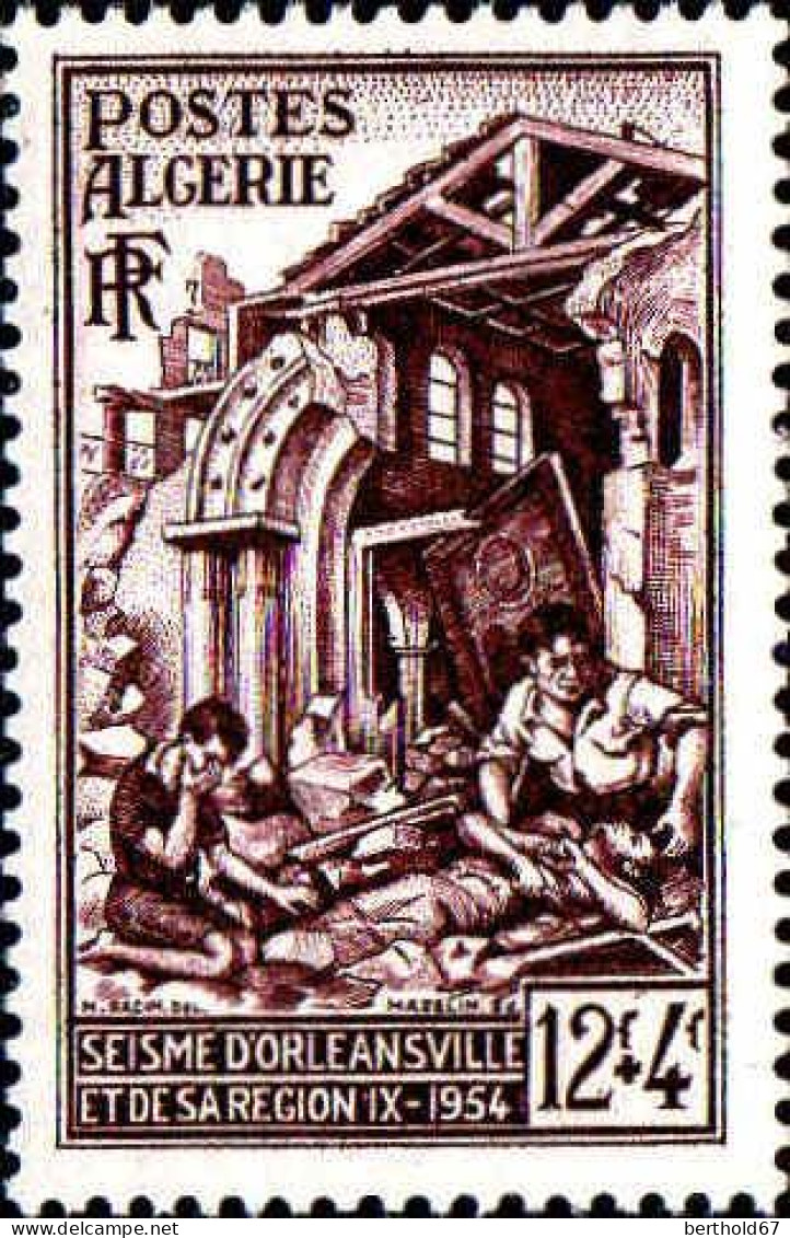 Algérie Poste N** Yv:319/324 Au Profit Des Sinistrés D'Orléansville - Unused Stamps