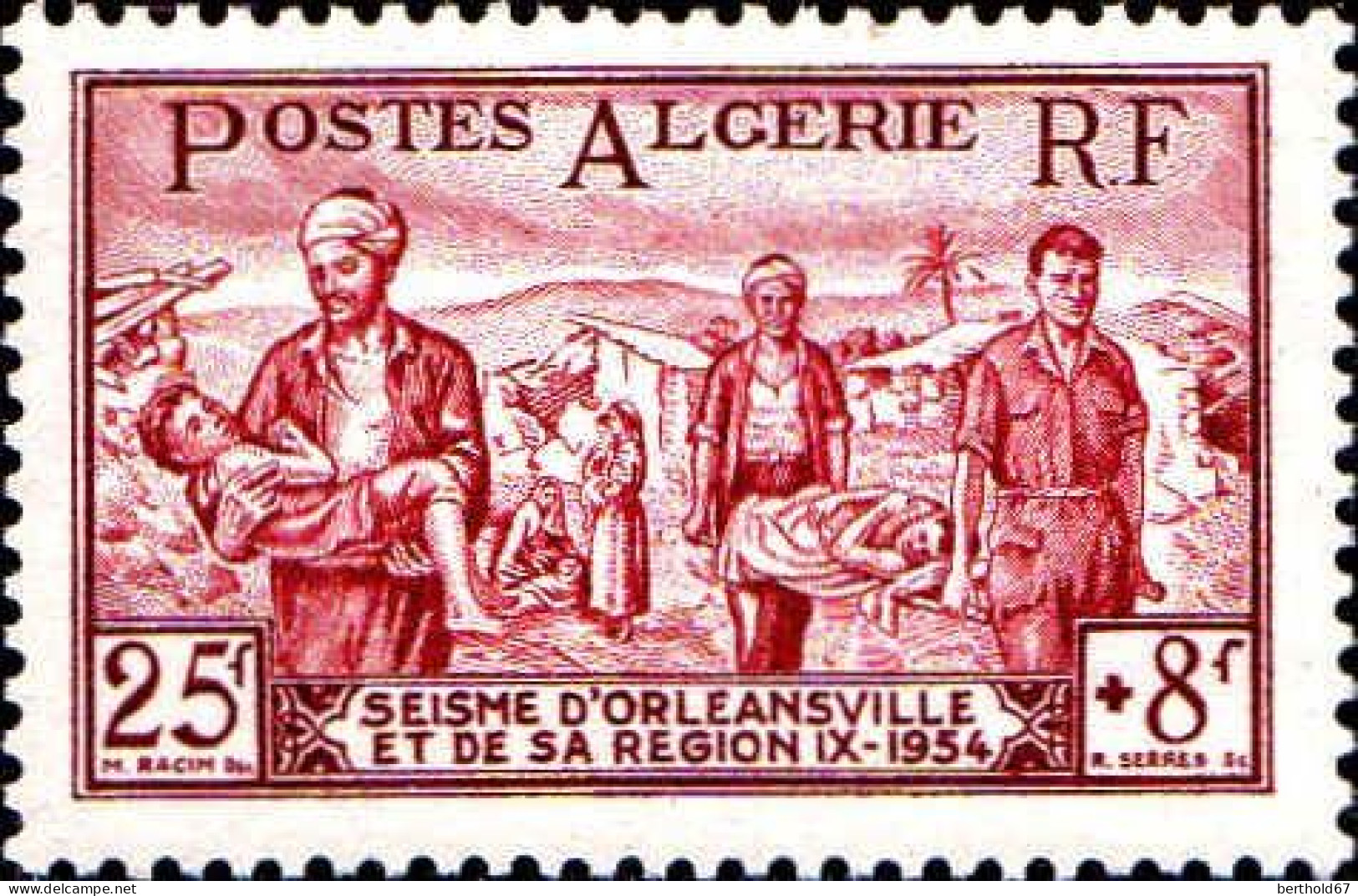 Algérie Poste N** Yv:319/324 Au Profit Des Sinistrés D'Orléansville - Unused Stamps