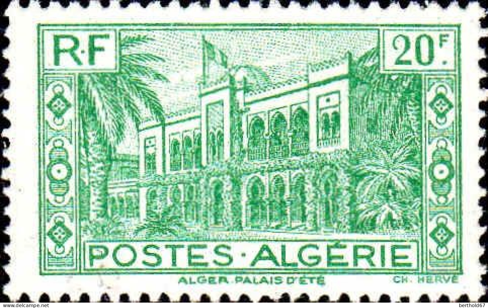 Algérie Poste N** Yv:201 Mi:199 Alger Palais D'été - Neufs