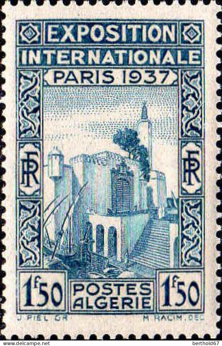 Algérie Poste N** Yv:129 Mi:132 Expo Int Paris Pavillon De L'Algérie - Unused Stamps