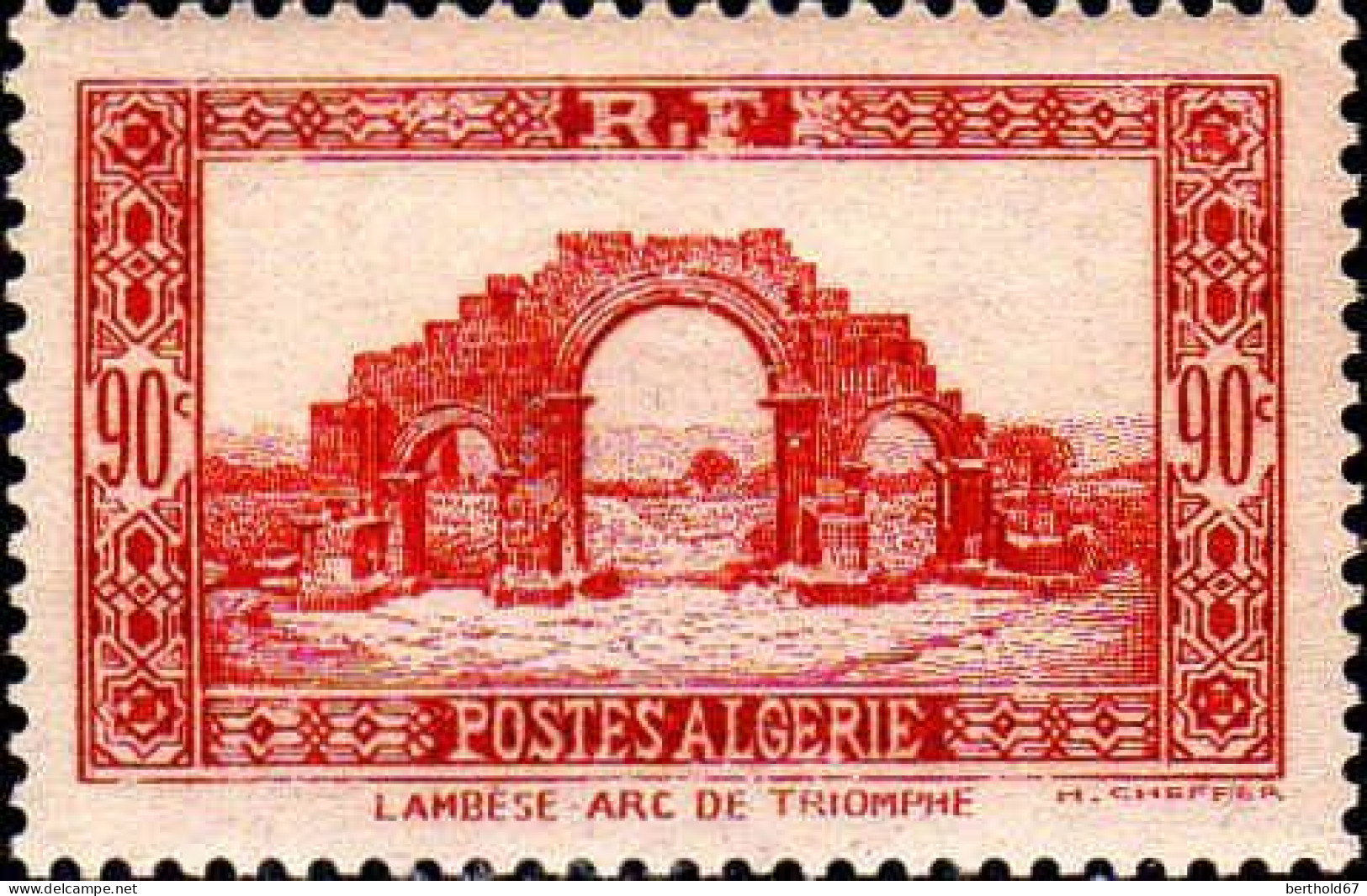 Algérie Poste N** Yv:115 Mi:118 Lambèse Arc De Triomphe - Nuevos