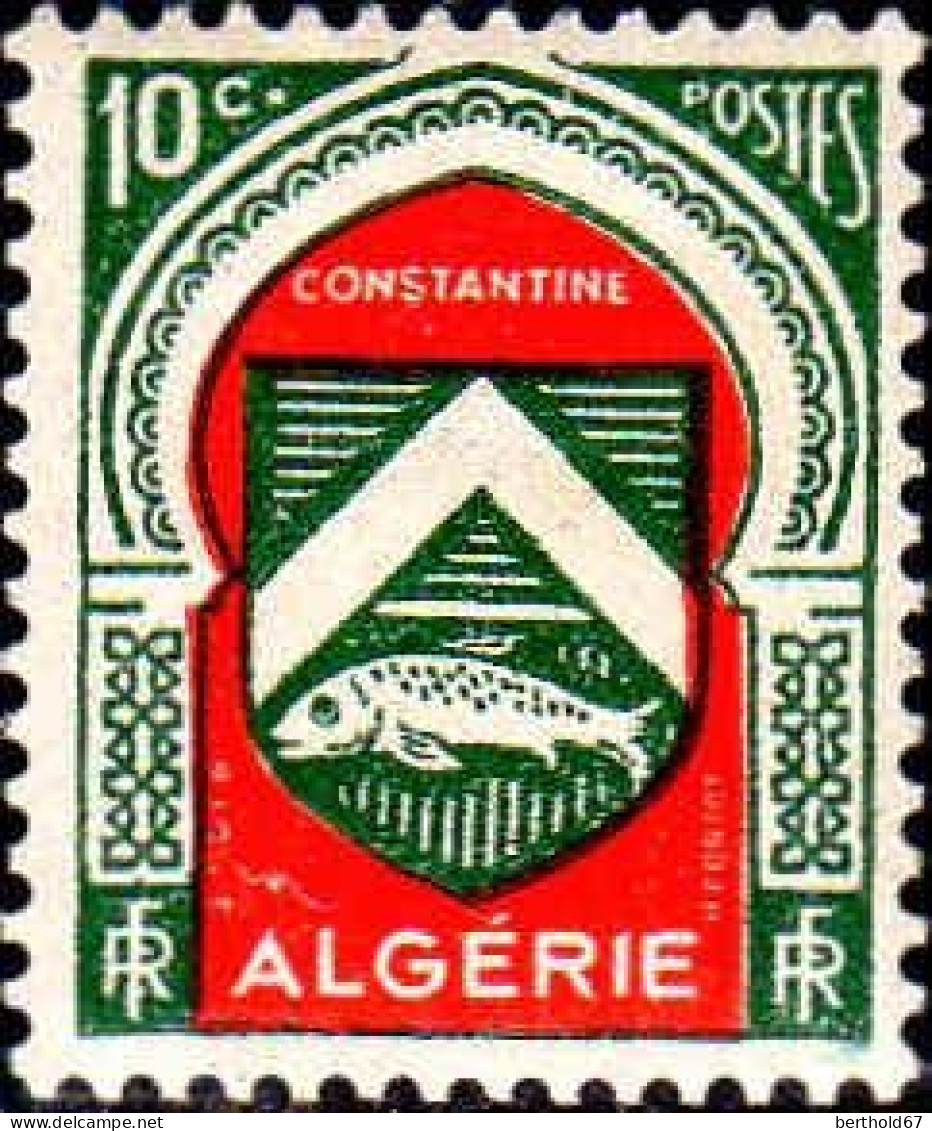 Algérie Poste N* Yv:254 Mi:261 Constantine Armoiries (points De Rouille) - Nuovi