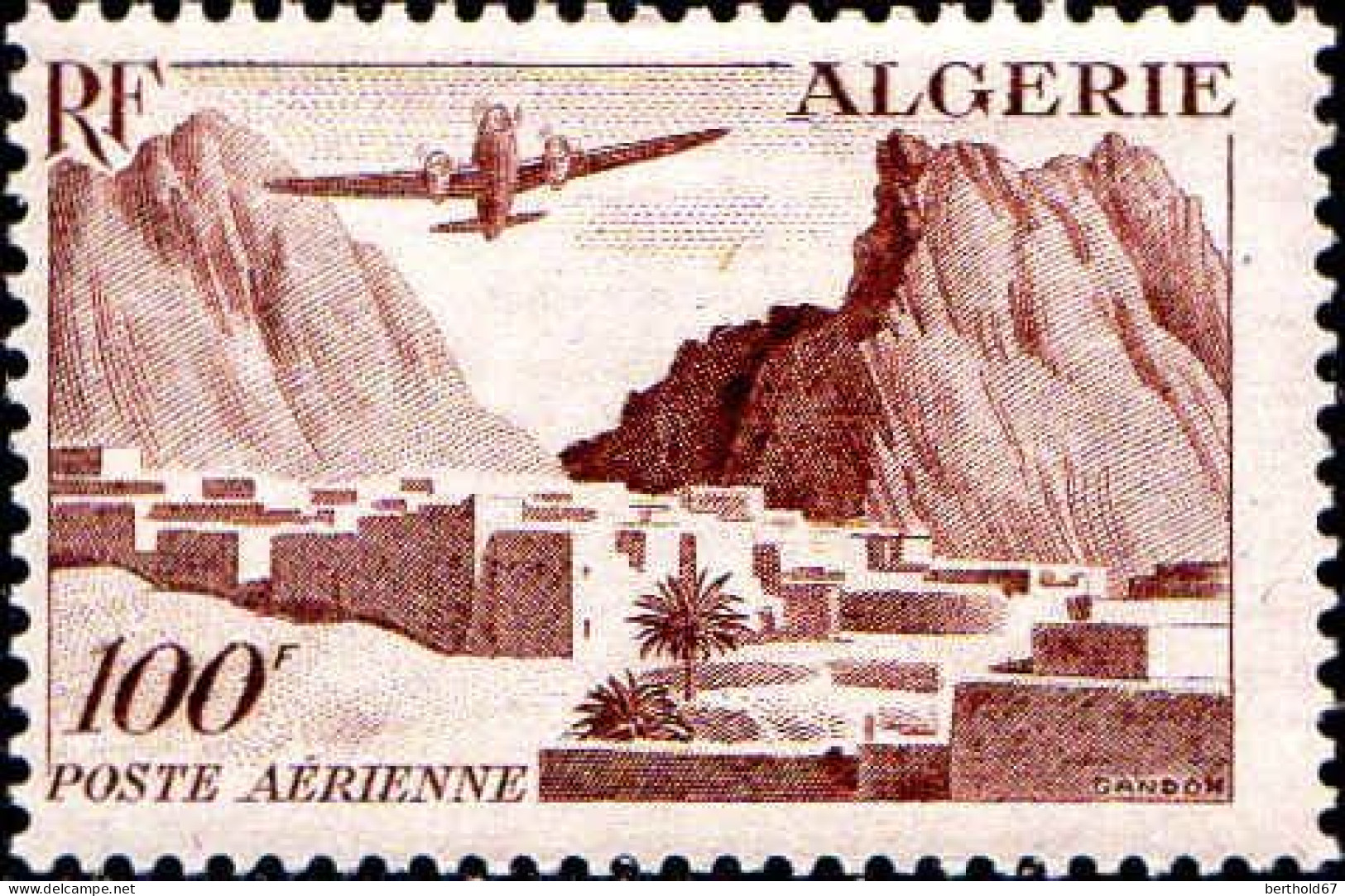 Algérie Avion N** Yv:10 Mi:287 Gorges D'El Kantara - Poste Aérienne