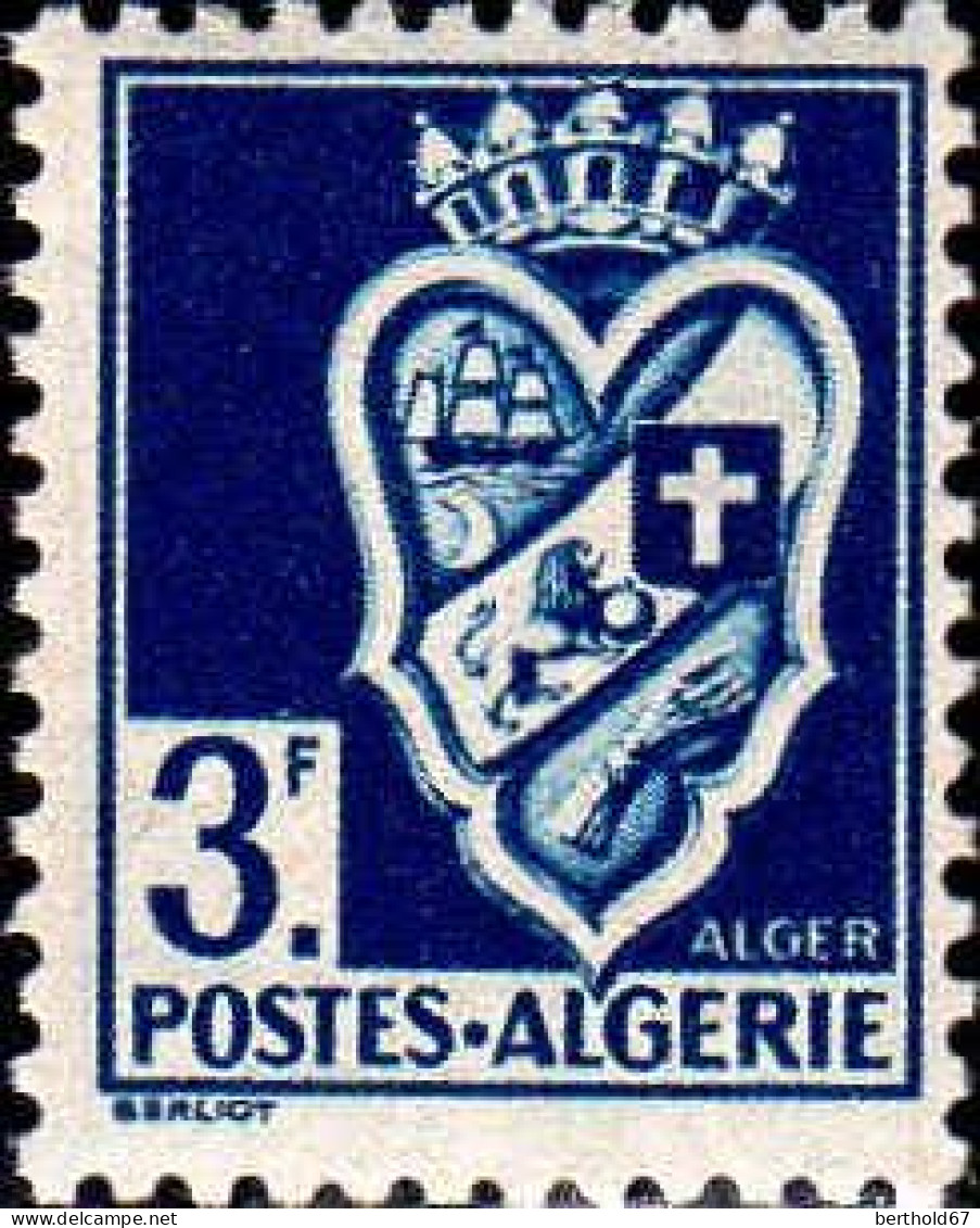 Algérie Poste N** Yv:175/183 Armoiries de villes dentelé 12