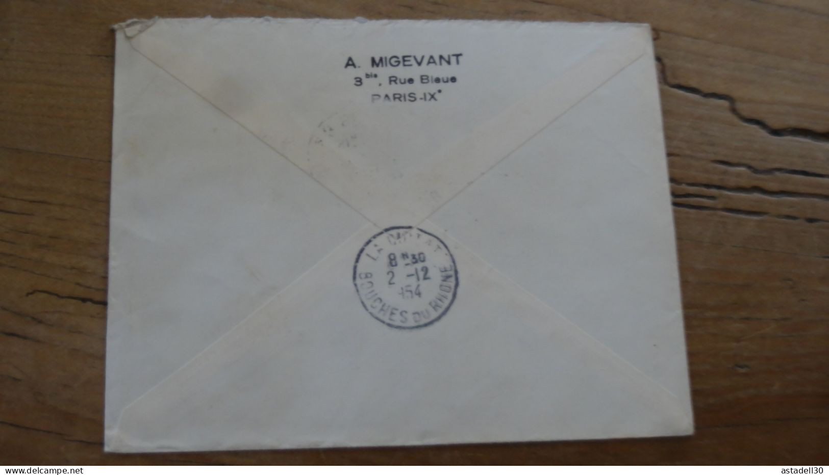 Enveloppe Recommandée PARIS Pour LA CIOTAT - 1954  ............BOITE1.......... 485 - 1921-1960: Periodo Moderno