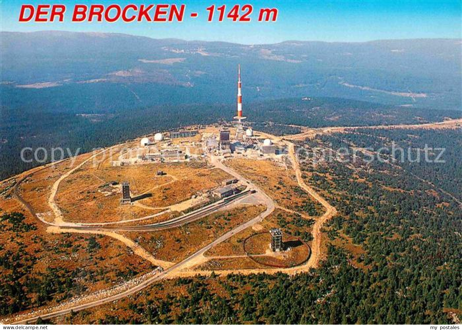 72845190 Brocken Harz Brockenplateau Fliegeraufnahme Wernigerode - Wernigerode