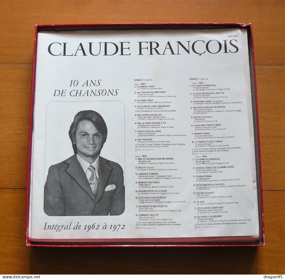 Claude FRANCOIS : Coffret 10 Ans De Chansons - Philips 6641 832 - Avec Poster - Other - French Music