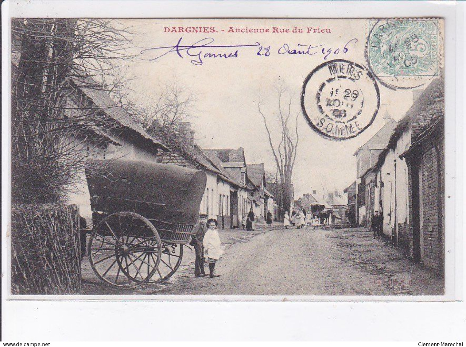 DARGNIES: Ancienne Rue Du Frieu - Très Bon état - Andere & Zonder Classificatie