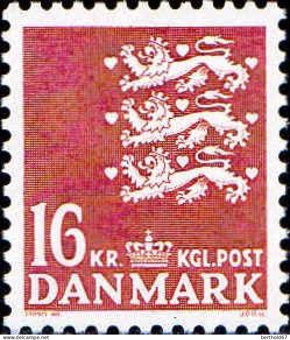 Danemark Poste N** Yv: 781/783 Armoiries & Chiffre - Unused Stamps
