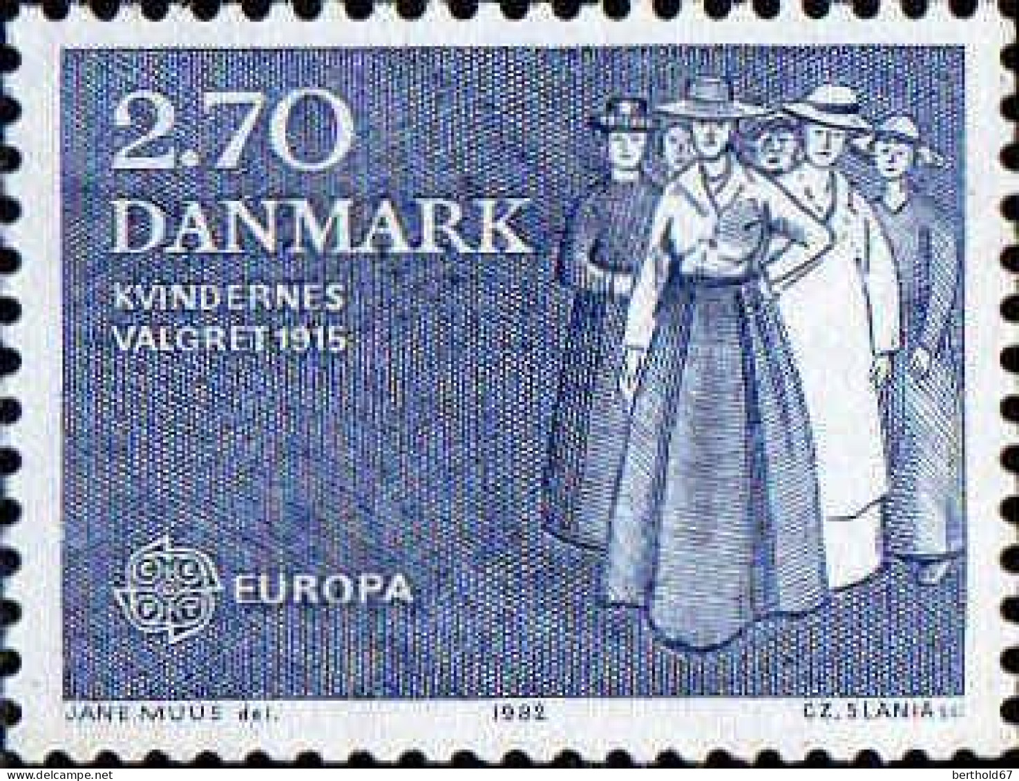 Danemark Poste N** Yv: 752/753 Europa Cept Faits Historiques - Ongebruikt