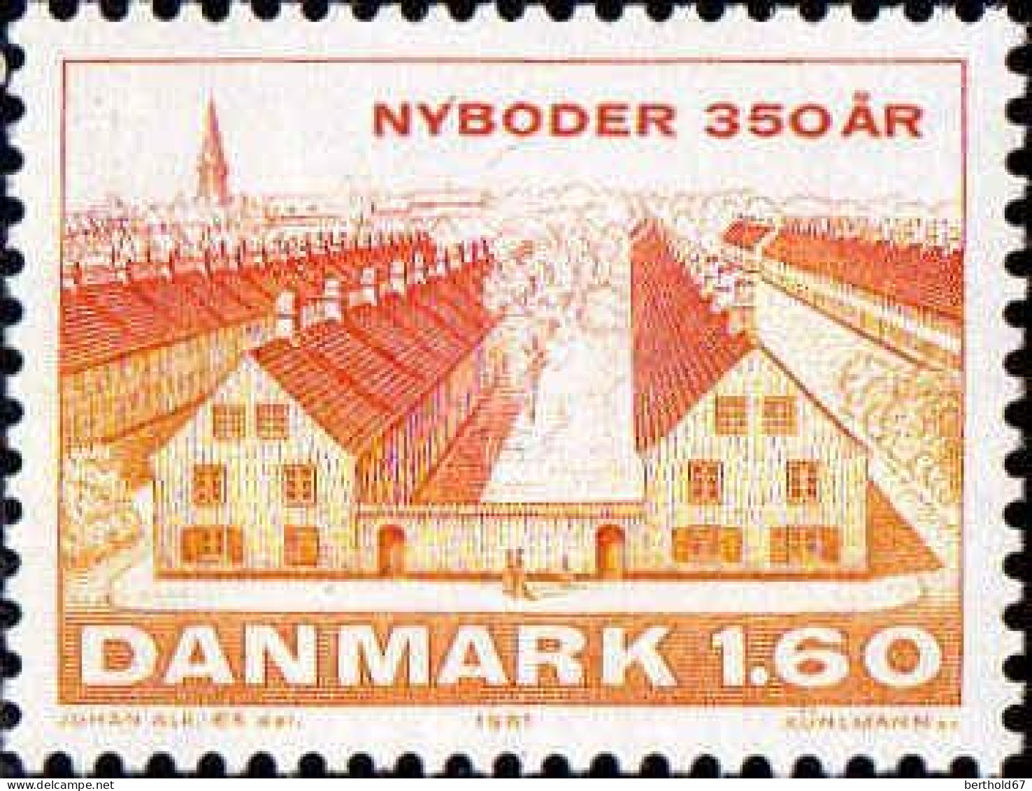 Danemark Poste N** Yv: 731/732 350.Anniversaire De La Fondation De Nyboder - Neufs