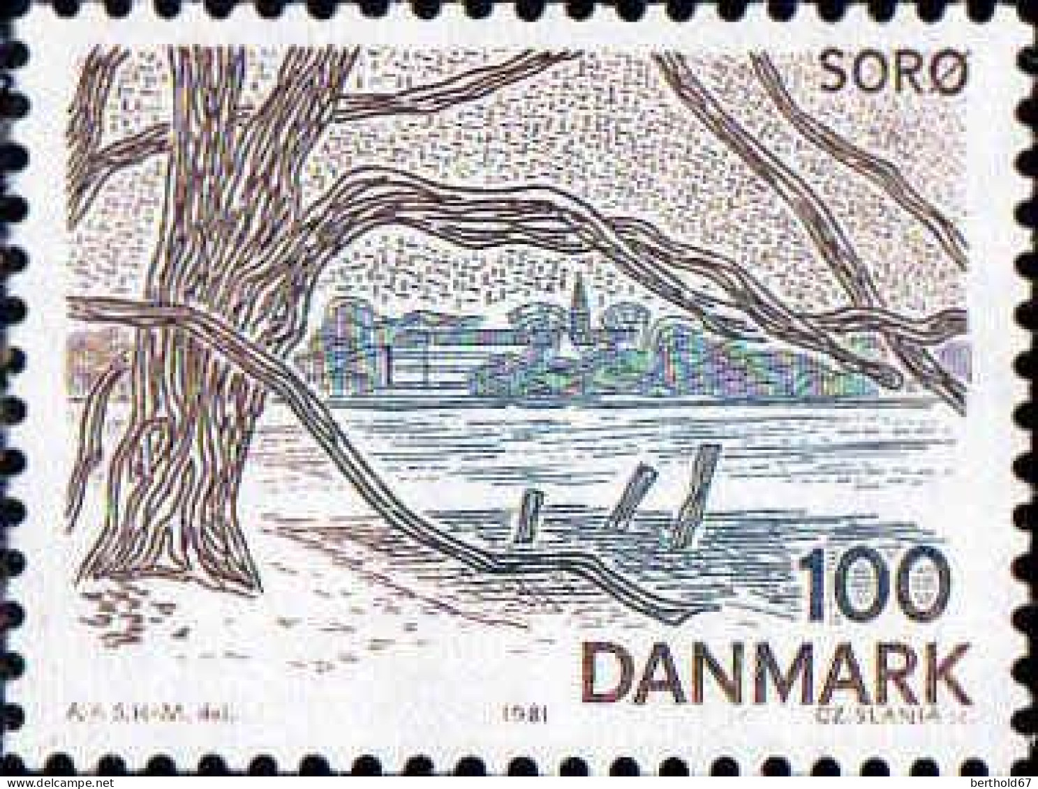 Danemark Poste N** Yv: 735/739 Paysages De L'île De Sjaelland - Neufs