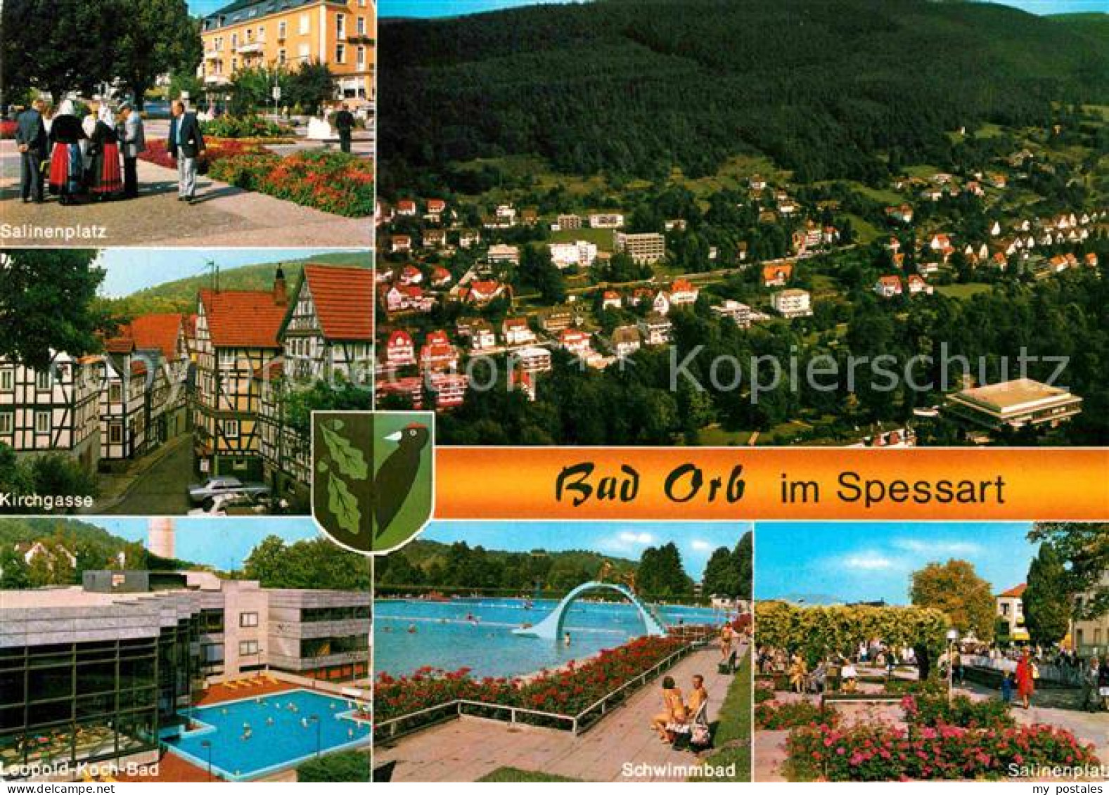 72845036 Bad Orb Kurstadt Salinenplatz Kirchgasse Leopold Koch Bad Schwimmbad Sa - Bad Orb