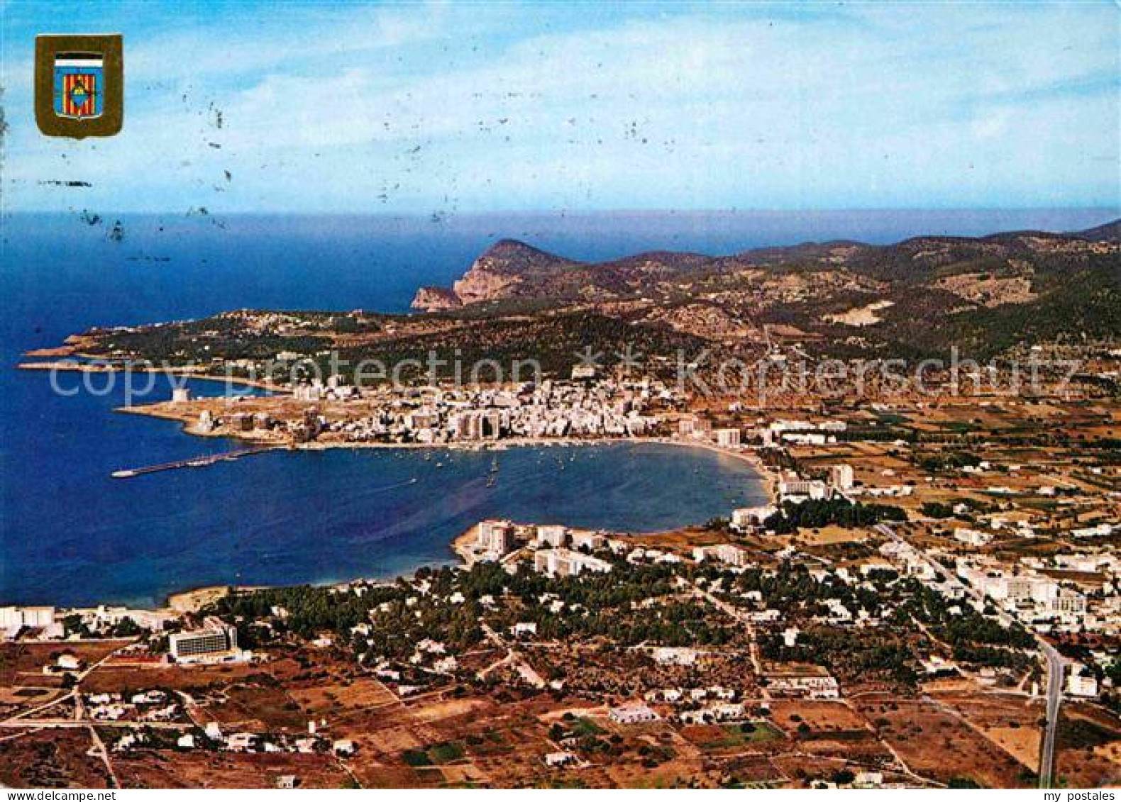 72845004 San Antonio Abad Bahia Bucht Fliegeraufnahme Ibiza Spanien - Autres & Non Classés