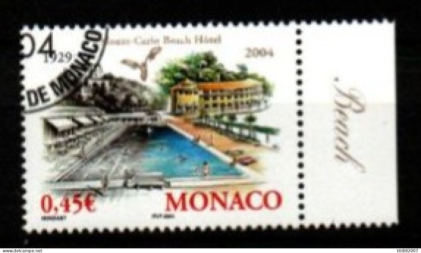 MONACO   -   2004 .   Y&T N° 2453 Oblitéré.   Beach Hôtel - Used Stamps