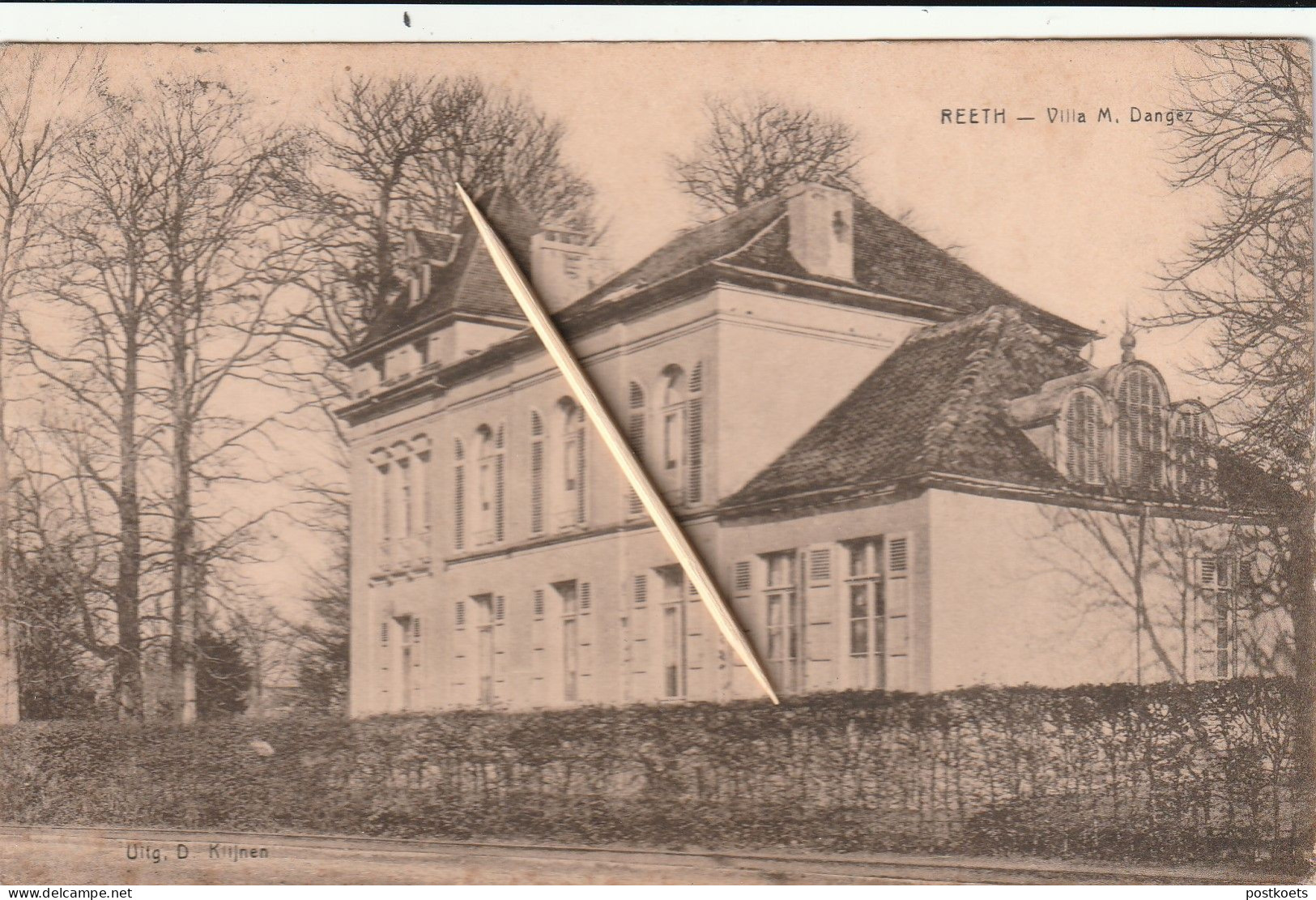 Reet, Reeth, Villa  M. Dangez, 2 Scans - Andere & Zonder Classificatie