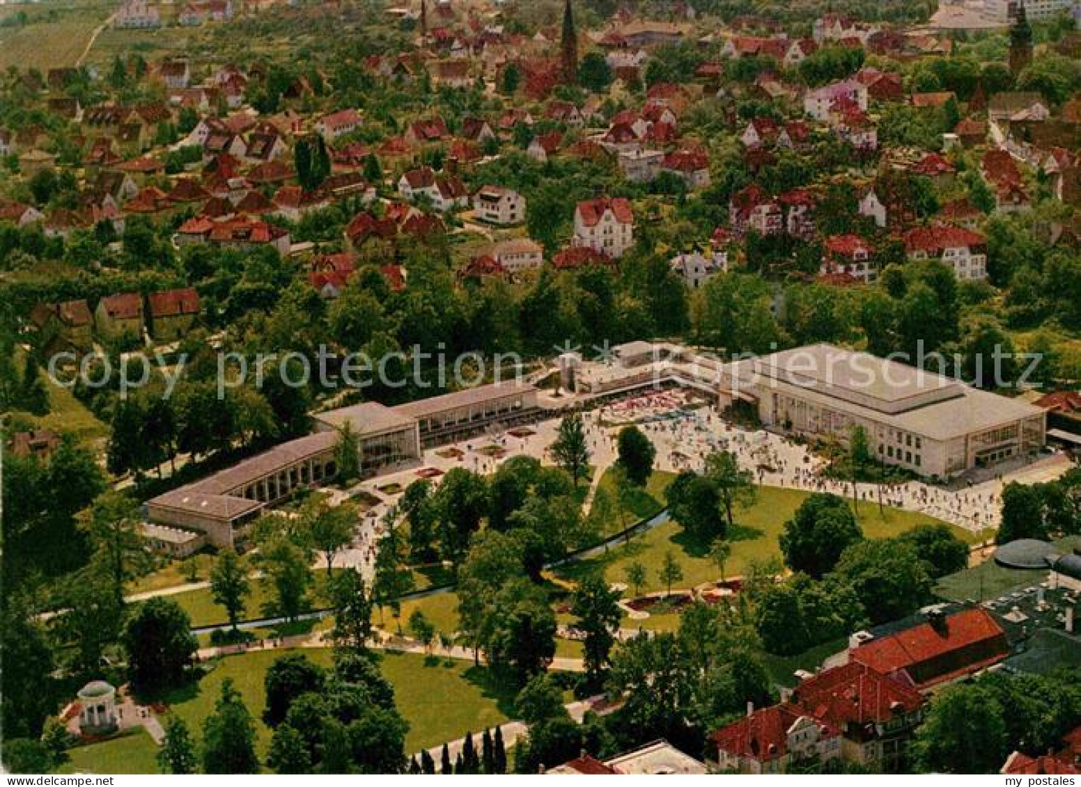 72844900 Bad Salzuflen Fliegeraufnahme Wandelhalle Und Konzerthaus Im Kurpark Ba - Bad Salzuflen