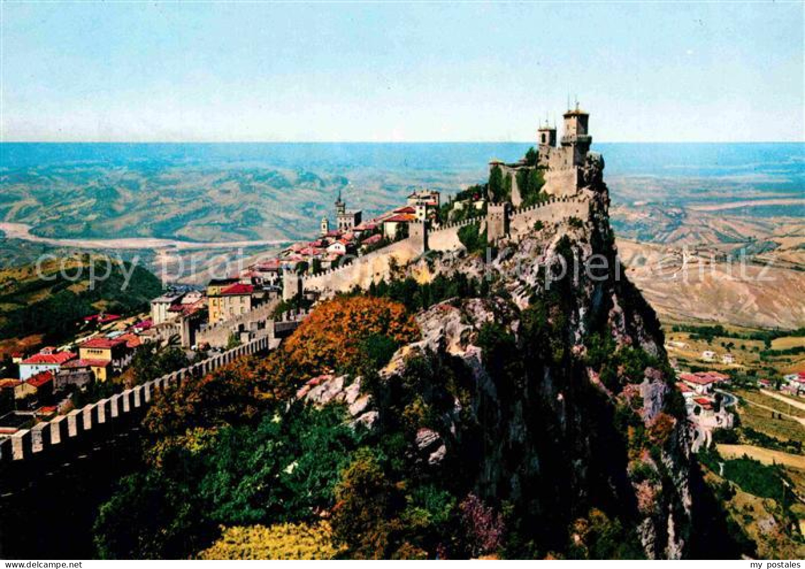 72844885 San Marino Repubblica Fliegeraufnahme Mit Burg San Marino - Saint-Marin