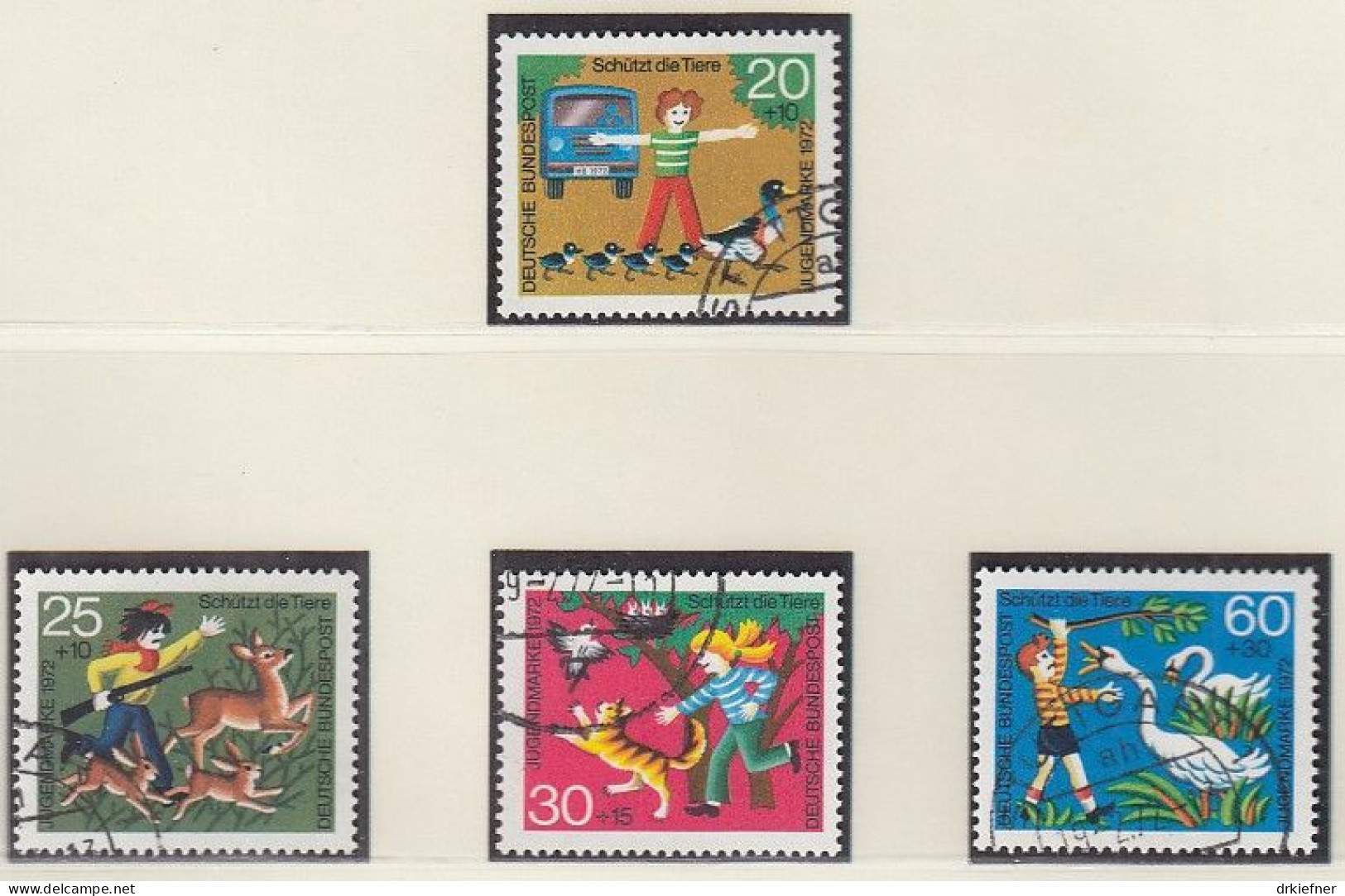 BRD  711-714, Gestempelt, Jugend: Tierschutz, 1972 - Used Stamps