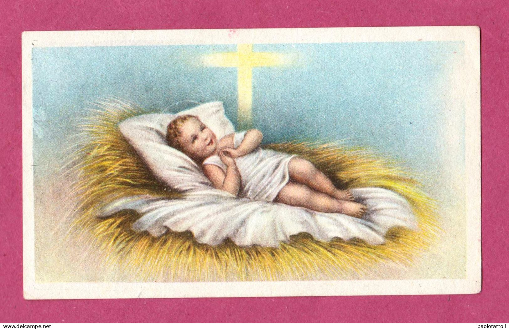 Holy Card, Santino- Inno A Gesù Bambino. Con Approvazione Eccleesiastica- Ed. GN Dep. N° 3050 - 106x 62mm - Images Religieuses