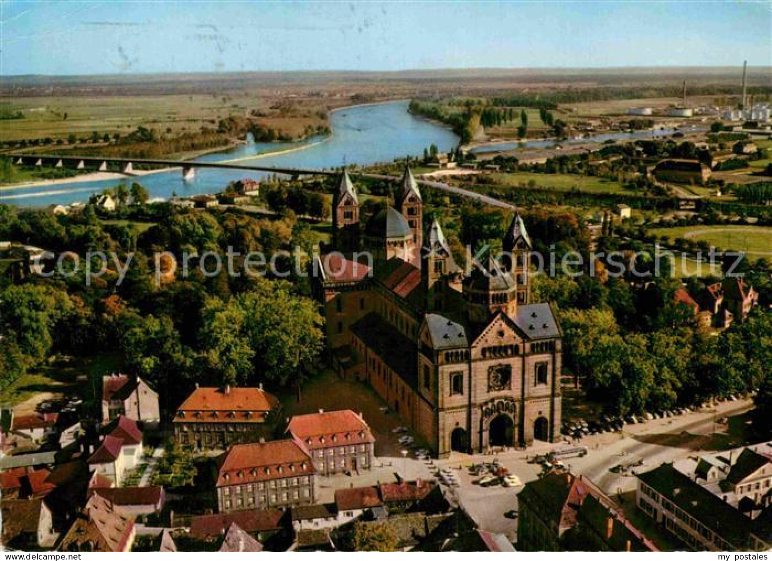 72844873 Speyer Rhein Fliegeraufnahme Mit Dom Und Rhein Ludwigshof - Speyer