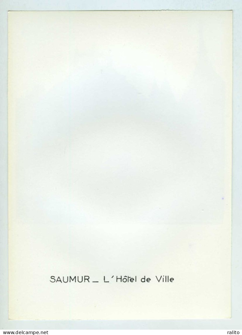 SAUMUR Vers 1960 Hôtel De Ville Photo 14 X 14 Cm  MAINE-ET-LOIRE - Lugares