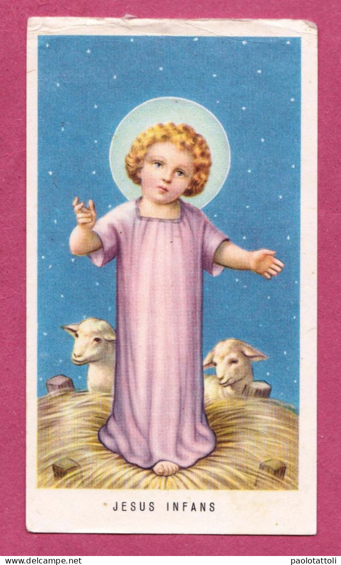 Holy Card, Santino- Jesus Infans. Inno A Gesù Bambino- Ed. GMi  N° 267 - 105x 60mm - Devotion Images