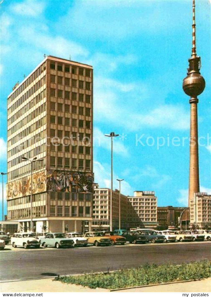 72844794 Berlin Alexanderplatz Fernsehturm Haus Des Lehrers Berlin - Autres & Non Classés