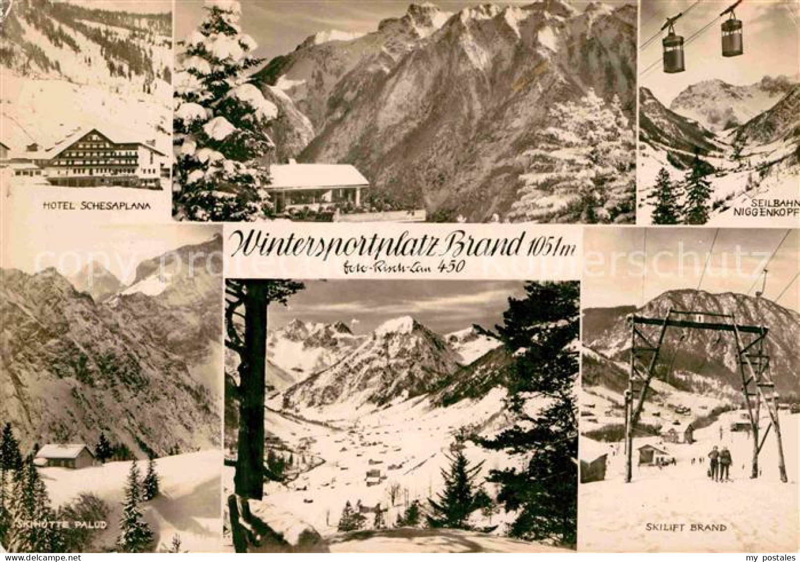 72844659 Brand Vorarlberg Skilift Winter Hotel Schesaplana Niggenkopf  Brand - Andere & Zonder Classificatie