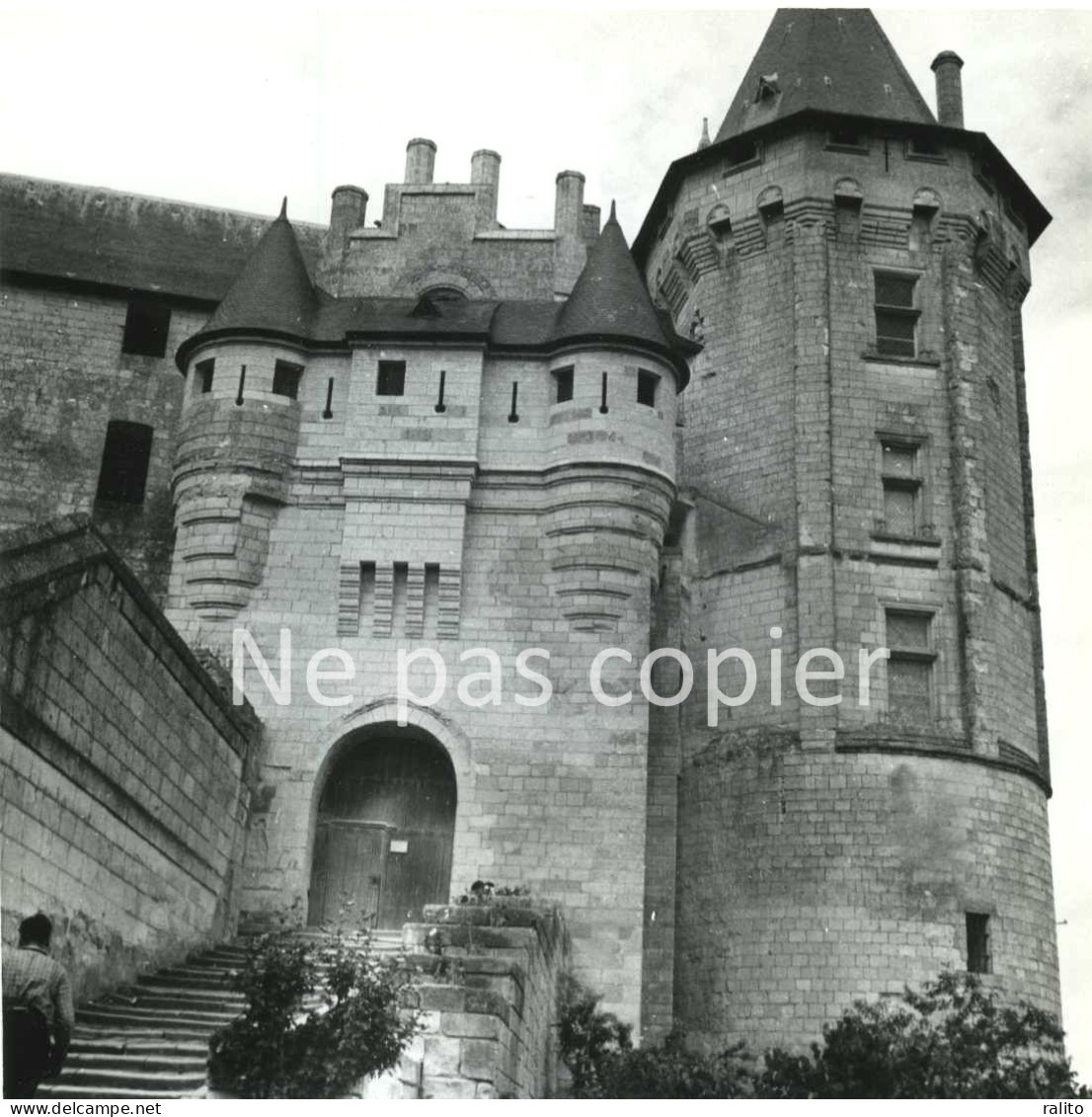 SAUMUR Vers 1960 Le Château Photo 14 X 14 Cm  MAINE-ET-LOIRE - Orte